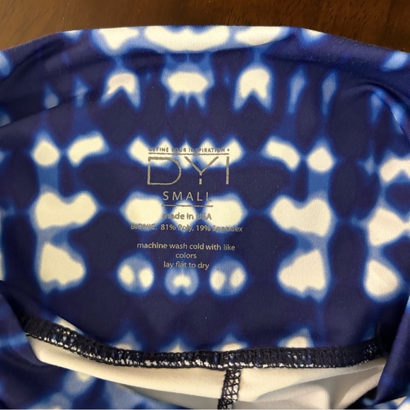 DYI Define Your Inspiration Blue Tie Dye Yoga Pants Leggings Size Small - Picture 8 of 8